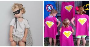 12 ideias de capa para transformar seu filho num super-herói