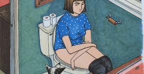 Ilustrações mostram o que as mulheres fazem quando estão sozinhas