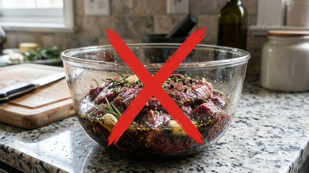 O calor da cozinha favorece a reprodução de microrganismos nocivos quando os cortes crua ficam sem refrigeração.