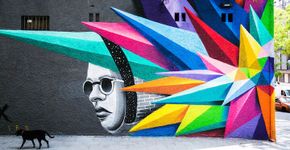 Veja trabalhos de Okudart pelas ruas de Madri