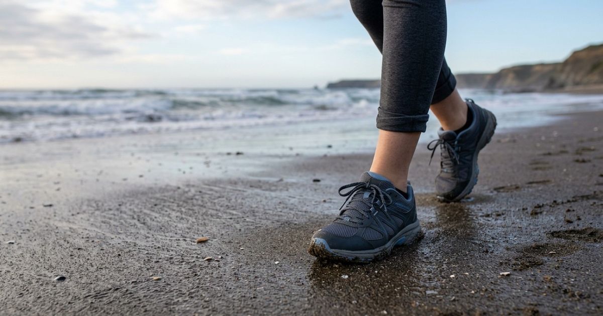 Álvaro Puche, personal trainer, sobre andar na praia: “Depois dos 40, 50 e 60 anos, é melhor caminhar na areia molhada, pois ela não gera tanta instabilidade nas articulações, como tornozelos, pés, joelhos e quadris, quanto a areia seca”