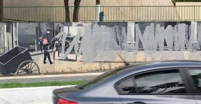 Graffiti de Kobra na 23 de maio é apagado com tinha cinza