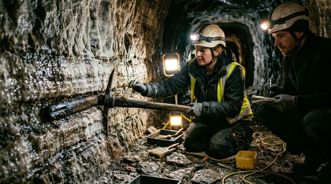 Pesquisadores identificaram um grande conjunto de câmaras e galerias subterrâneas pertencentes à mineração pré-histórica.