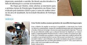 Cruz Verde realiza exames gratuitos de nasofibrolaringoscopia
