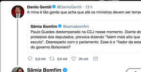 Danilo Gentili debocha do corpo da deputada e leva invertida