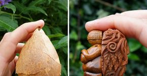 Pasme: estas esculturas são feitas de caroço de abacate