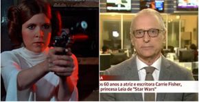 Jorge Pontual faz piada inapropriada sobre morte de Carrie Fisher