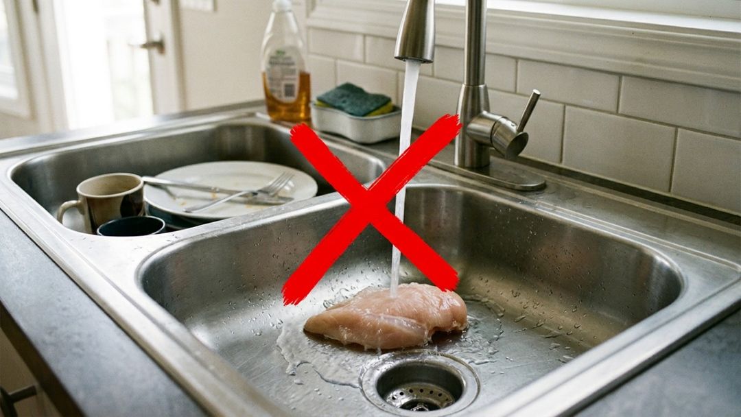 Substituir o hábito de lavar a ave por cuidados simples previne graves infecções alimentares na família.