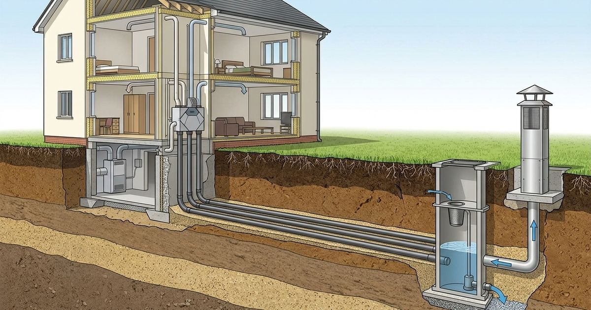 Poço canadense: assim funciona o sistema que climatiza uma casa com a temperatura do solo.