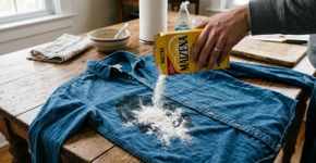 Descobrimos um truque genial para remover manchas de óleo das roupas