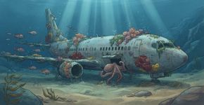 O Boeing 737 aposentado que foi parar no fundo do oceano e virou um recife artificial cheio de vida marinha