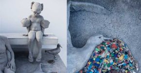 Plasticídio: escultura em Londres alerta sobre lixo nos oceanos