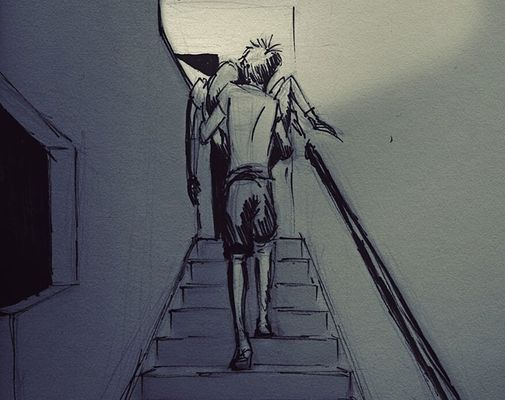 Artista faz ilustrações do dia a dia ao lado de sua esposa