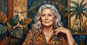 Vera Fischer, aos 74 anos, sobre aceitar o envelhecimento sem desejar recuperar a juventude: “Não quero voltar a ter 30, 40 ou 50 anos. Quero viver bem os meus 74”