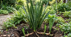 Se você ver uma muda surgindo longe da planta principal, a espada-de-são-jorge pode estar se espalhando naturalmente