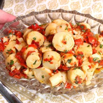 Featured mobile: Palmito marinado: receita fácil e aromática para servir como entrada ou acompanhamento