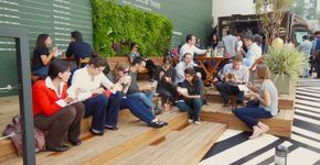 Projeto convida pessoas a trabalhar ao ar livre