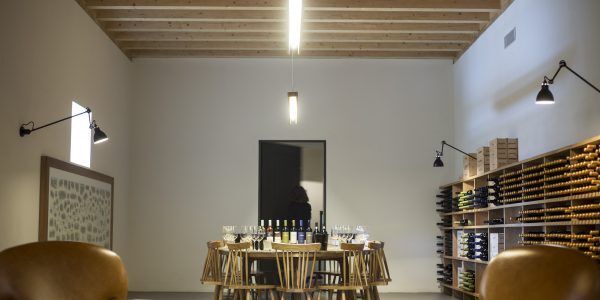 Sala de degustação de vinhos da Quinta dos Murças, em Portugal