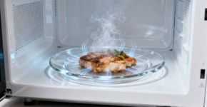 Micro-ondas esquenta comida, mas não o prato; entenda o porquê