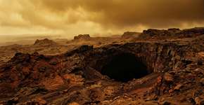 Astrônomos confirmaram pela primeira vez a existência de uma enorme caverna vulcânica em Vênus