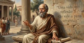 Sócrates questionou a maneira como as pessoas viviam seguindo costumes sem refletir sobre suas próprias escolhas e defendeu a importância do autoconhecimento: “Uma vida sem reflexão não vale a pena ser vivida”.