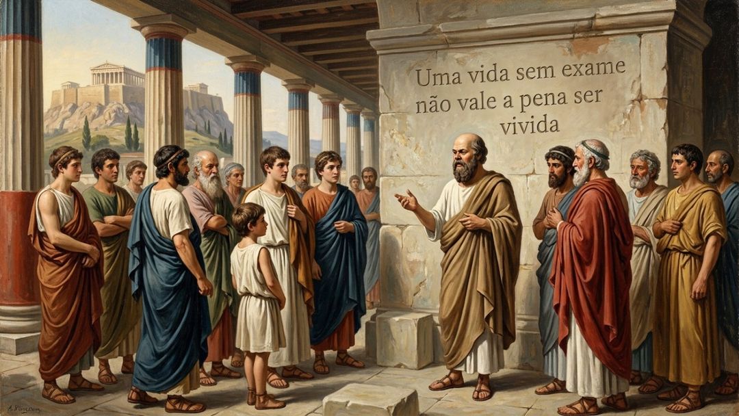 O questionamento constante transforma a rotina mecânica em uma existência consciente.