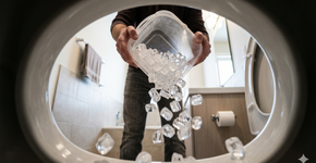 Jogar gelo no vaso sanitário uma vez por semana: o truque simples que muitos estão usando e você ainda ignora