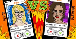 Loira ou morena? Jornalista faz teste no Tinder