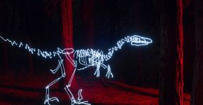 Pinturas de dinossauros de luz