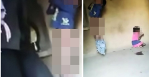 Pai pendura filho pelo pescoço e também espanca a outra menina