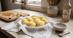 Um truque coreano para evitar que batatas descascadas escureçam sem usar água