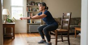 Os treinadores concordam: “Aos 60 anos, em vez de caminhar por 20 minutos, é muito mais eficaz fazer exercícios como agachamentos na cadeira ou flexões na bancada da cozinha.”
