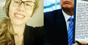 Sarah Sheeva junta meme do Trump com “aquilo maravilhoso”