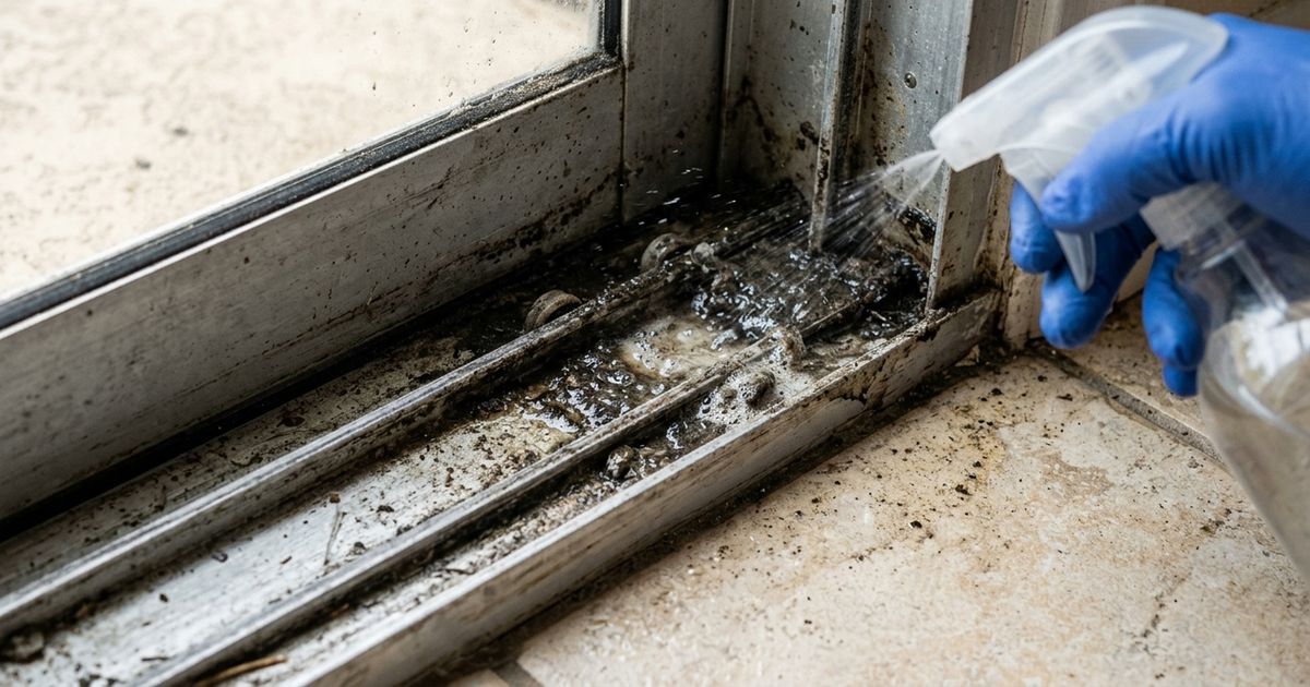 Aplicar vinagre nos trilhos das portas de correr: para que serve e por que os especialistas em limpeza o recomendam