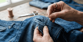 O fim do descarte de roupas: cada vez mais pessoas estão optando por essa técnica de remendo invisível mais elegante e sustentável para salvar calças rasgadas