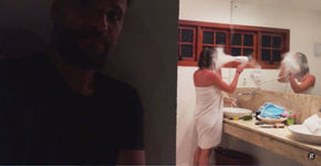 Bruno Gagliasso ‘trolla’ Giovanna Ewbank e internet cai na risada