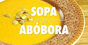 Sopa de Abóbora cremosa com canela e aroma de laranja