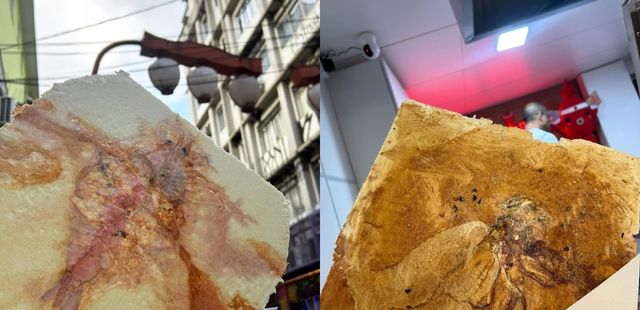 Biscoito Sembei Gigante no Ika Senbei