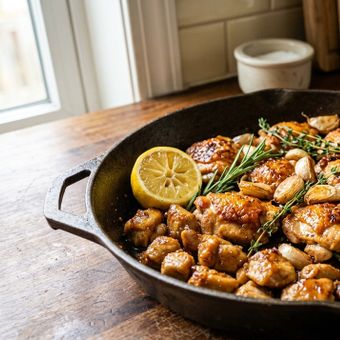 Featured mobile: Os cozinheiros espanhóis concordam: “O frango com alho não melhora com mais alho, mas sim com soja, suco de um limão e alecrim.”