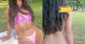 Mulher de biquíni acusada de nudez em público viraliza na web