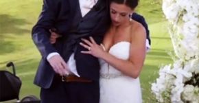 Paraplégico consegue andar ao lado da noiva no dia do casamento