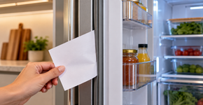 Colocar uma folha de papel sob a borracha da geladeira e puxar devagar: o teste simples que mostra quando a vedação perdeu força