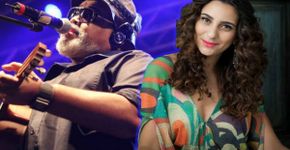 Jorge Aragão e Aline Calixto juntos no Samba Luzia