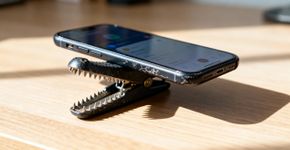 Como transformei uma presilha de cabelo em um suporte de celular