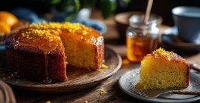Bolo de laranja fofinho fica pronto em 40 minutos com calda que absorve na massa