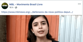 MBL ofende jovem deputada vítima de um abuso em Brasília