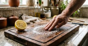 Colocar sal grosso na tábua de madeira antes de esfregar: por que é recomendado e para que serve