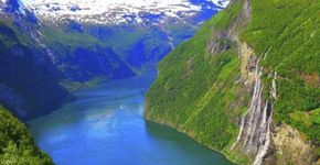 Noruega: Geiranger tem cachoeiras gigantes e paredões de 1.700 m