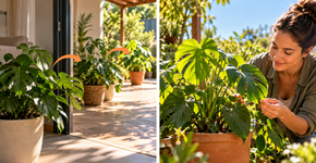 Como preparar uma planta para receber mais sol sem queimar as folhas
