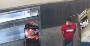 Homem joga filha bebê recém-nascida em lata de lixo e é preso